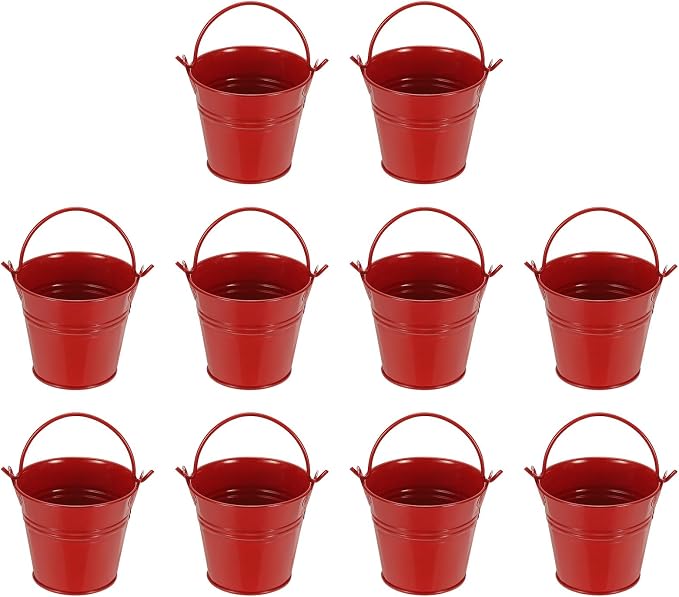 Small Metal Buckets, Mini Buckets by YELARXI