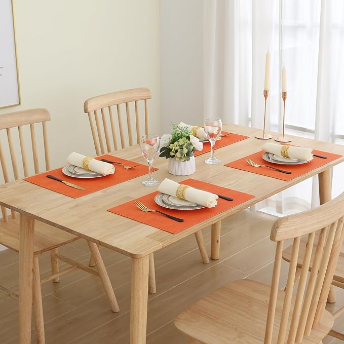 Homaxy Faux Leather Heat Resistant Placemats - Image 8