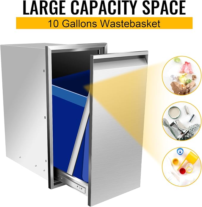 Outdoor Kitchen Drawers, Box Frame Style Flush Mount BBQ Drawer w/Stainless - Image 4