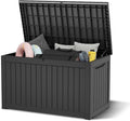 NUNU LAB 230 Gallon Outdoor Storage Box, Large Resin Deck Box by NUNULAB