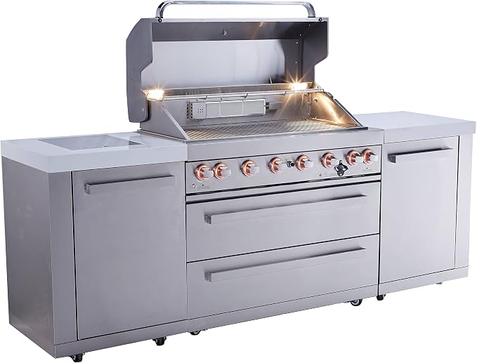 Mont Alpi MAi805 6-Burner 115000 BTU 44-inch Original Series Stainless Steel - Image 3