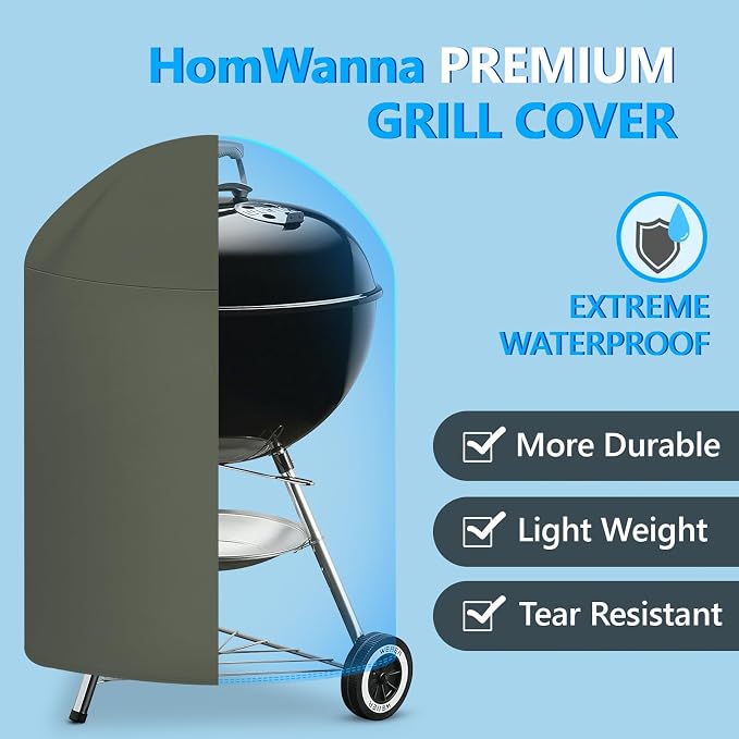 22 Inch Kettle Grill Cover - Image 3
