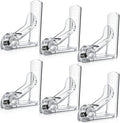 Jetec 6 Pieces Clear Tablecloth Clips Plastic Loaded Table Cover Holder Clamps by Jetec