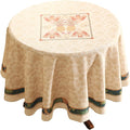 patdrea Designer Vintage Small Round Table Cloth, French Tropical Style by Welcometopatdrea