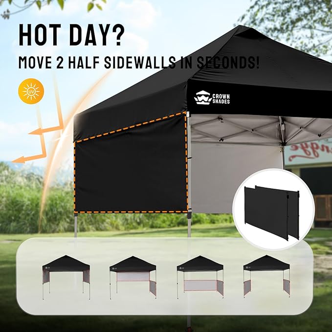CROWN SHADES 10x10 Pop up Canopy Tent Instant Canopy - Image 4