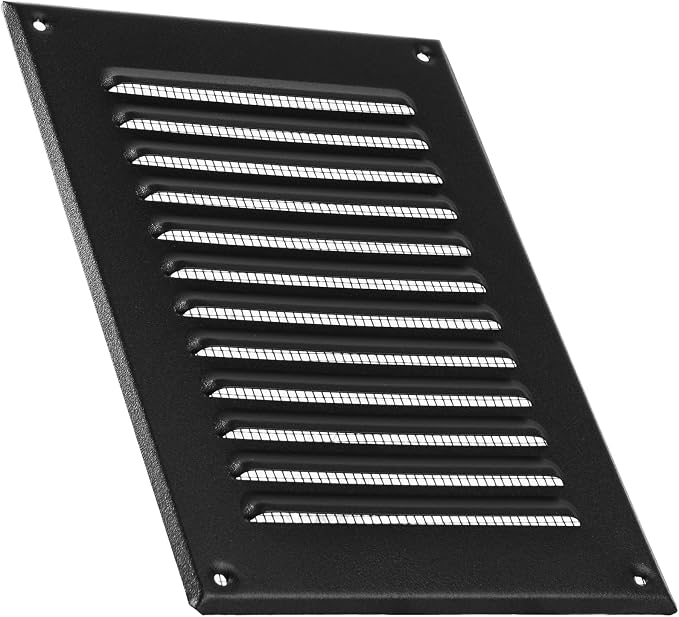 Vent Systems - 5 x 7 Inch Black Metal Rectangular Soffit Air Vent Grille Cover - Image 8