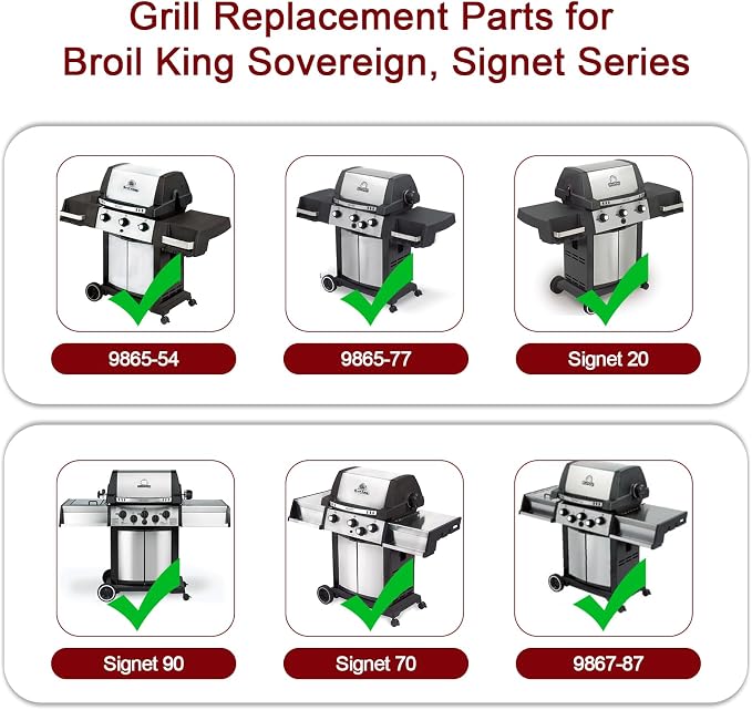 Hiorucet Grill Parts for Broil King 9864-27, Connaisseur 90, Signet 20 40 70 90 - Image 6