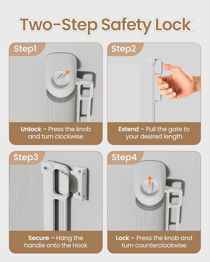 Upgraded Retractable Baby Gate - Image 7