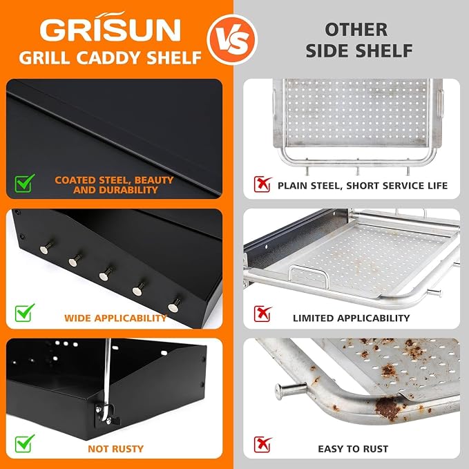 GRISUN Adjustable Grill Side Shelf - Image 6