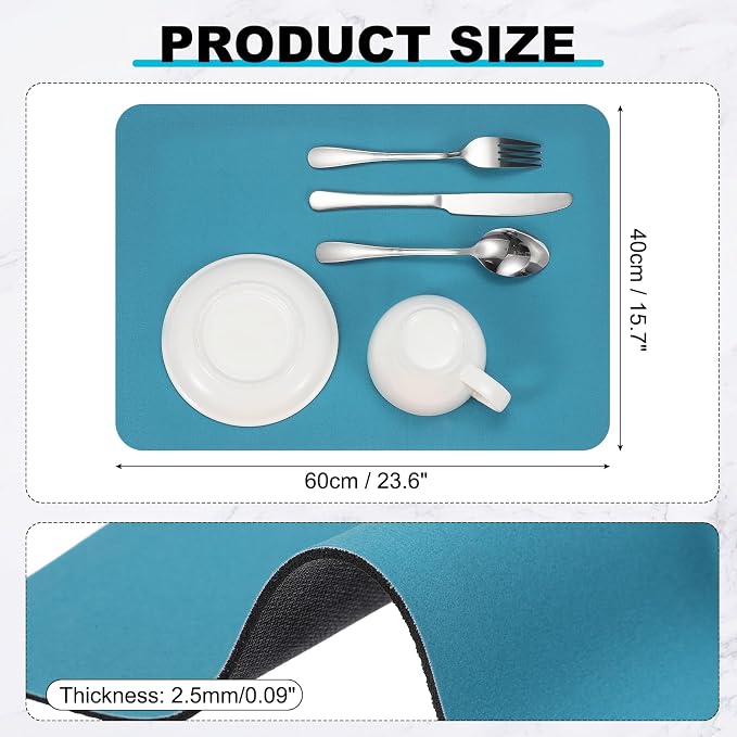 uxcell Silicone Mats for Kitchen Counter, 23.6" x 15.7" Non-Slip Countertop - Image 2