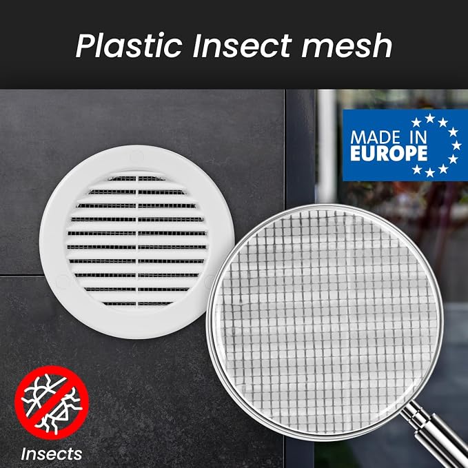 Repa Market 4 Inch White Round Air Vent Cover - Image 3