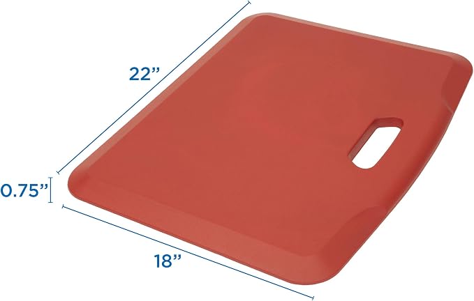 Mount-It! Standing Desk Floor Mat | Red Standing Comfort Mat - Image 6