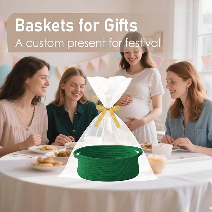Woven Basket, Small Rope Storage Bin - Image 4