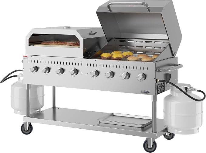 60 in. 8-Burner Commercial Outdoor Propane Gas Grill - Image 2