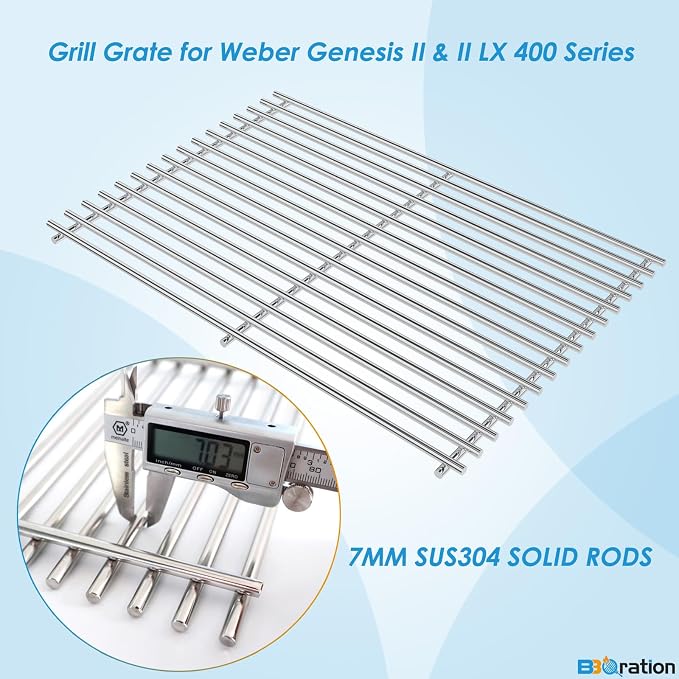 66089 18.75" Grill Grates for Weber GS4 Genesis II 400 & Genesis II LX 400 - Image 5