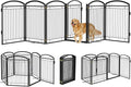 Full Metal Free Standing Dog Gate by WeLovePetsAsMuchAsYouDo