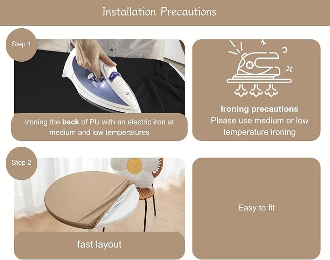 Round Fitted PU Tablecloth - Image 8