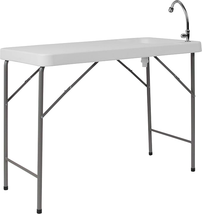 Flash Furniture Wesley 4' Portable Fish Cleaning Table - Image 4