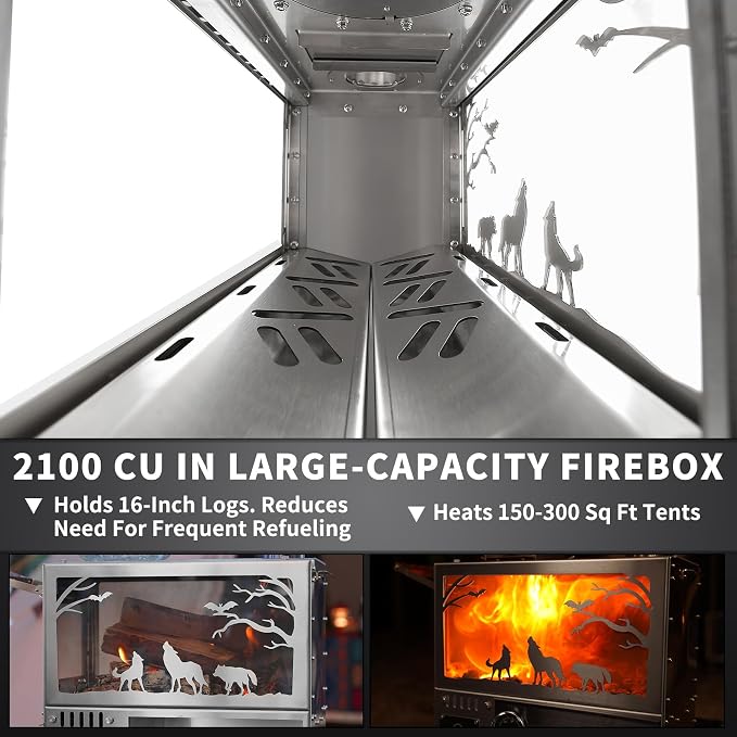 Heavy Duty M8 Wood Burning Stove - Image 5