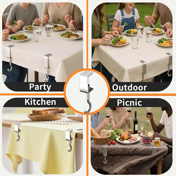 6 Packs Adjustable Tablecloth Clips - Image 6