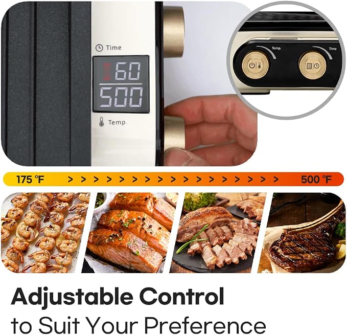 Smokeless Double Care Grill, Electric Indoor Tabletop Grill, Dual Heating - Image 5