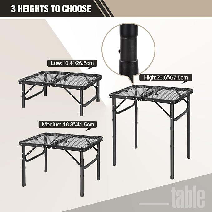 REDCAMP Small Folding Grill Table - Image 4