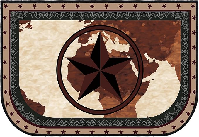 Demissle Cabin Fireplace Hearth Rug Fireplace Mats Cabin Southwestern Fireproof by Demissle
