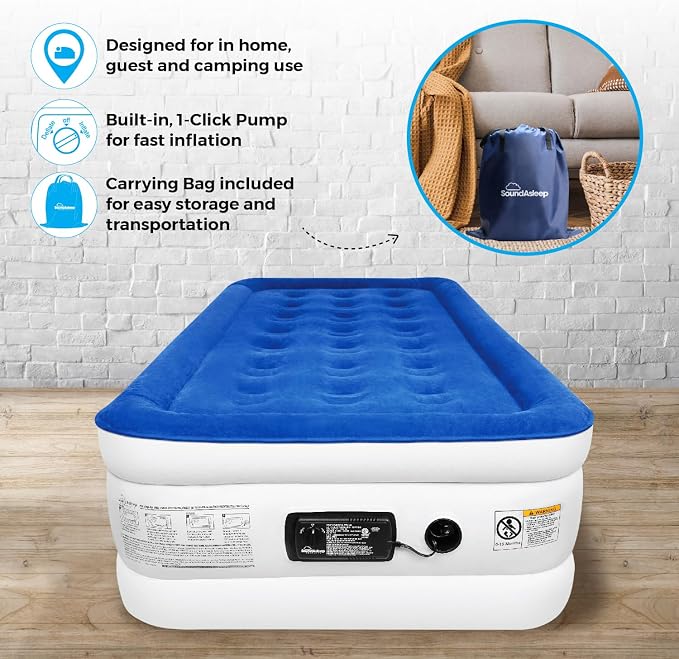 SoundAsleep Products Dream Series Luxury Air Mattress, ComfortCoil Technology - Image 7
