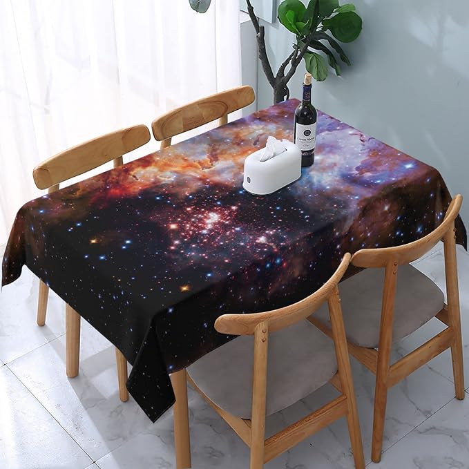 Worltoldb Galaxy Tablecloths Polyester Table Cloth - Image 5