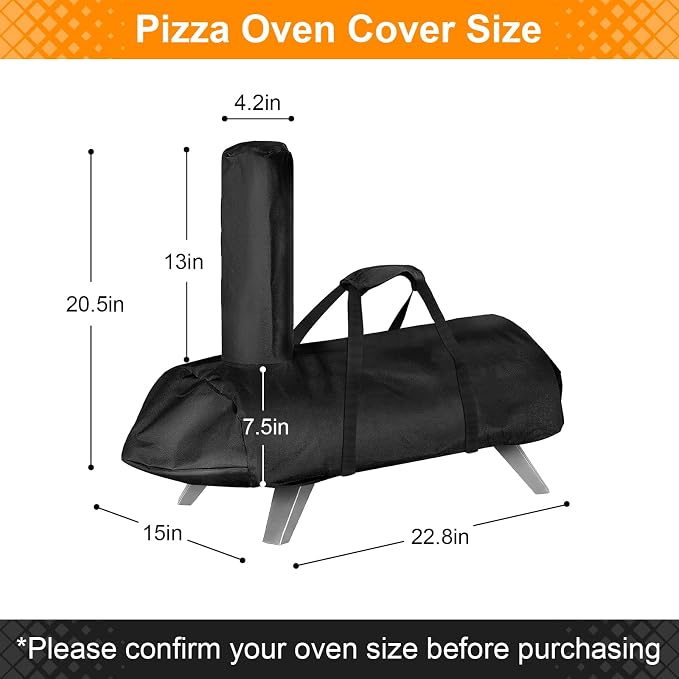 tonhui Pizza Oven Cover for Aidpiza 12'' Wood Pellet Pizza Oven, Outdoor - Image 2