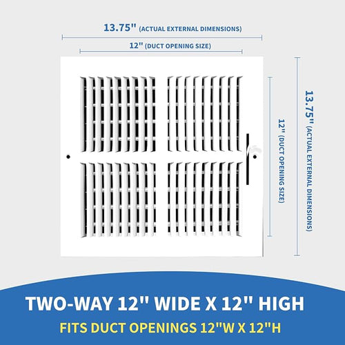 12x12 Vent Register, Vent Covers - Image 2