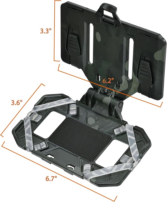 Tactical Plate Carrier Phone Mount, Universal Molle Phone Holder, Tactical - Image 2