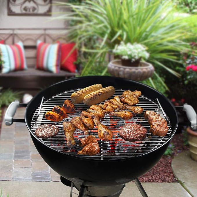 Cooking Grate 21.5 inch Kettle Grill Grate 304 Stainless Steel Round Hinged - Image 6