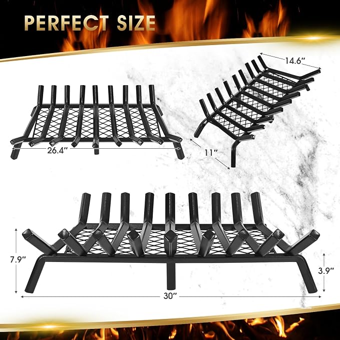 G GOOD GAIN Fireplace Grate - Image 4