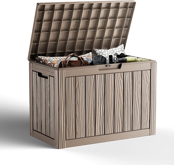 45 Gallon Outdoor Storage Box – Resin Deck Box by ATMELT