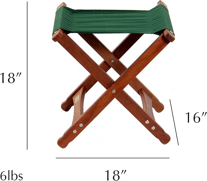 BYER OF MAINE Pangean Folding Stool – Canvas Camp & Wood Camp Stool - Image 3