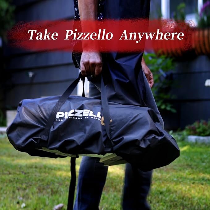 PIZZELLO 12" Outdoor Pizza Oven Propane and Wood Fired Pizza Maker Multi-Fuel - Image 8