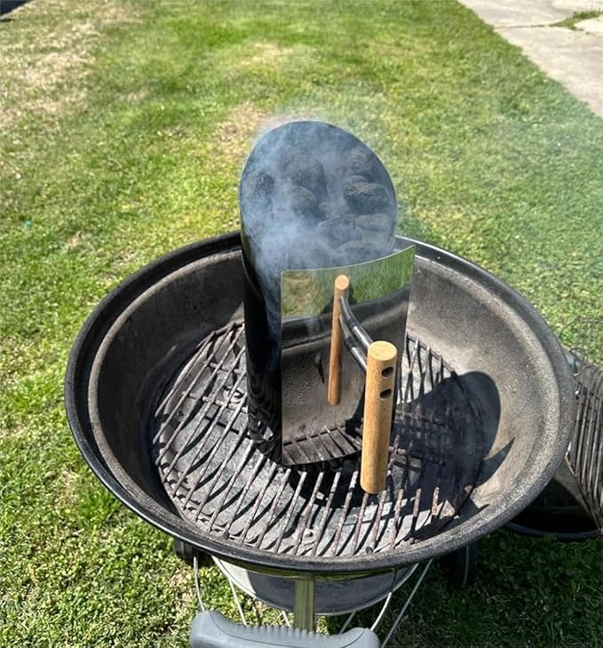 Charcoal Chimney Starter Double Enameled Chimney Starter Charcoal Chimney - Image 6