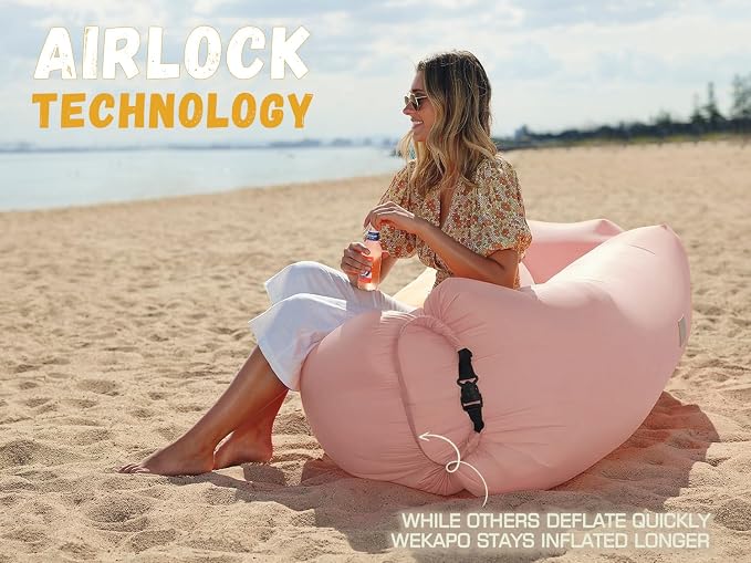 WEKAPO Inflatable Sun Lounger, Air Sofa, Waterproof and Leak-Proof, Picnics and - Image 5