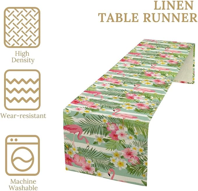 Tropical Flamingo Table Runner - Image 4
