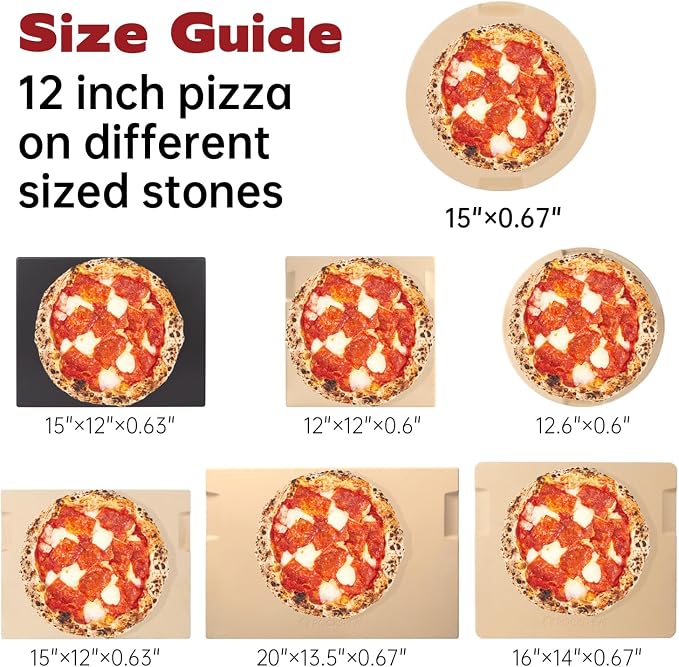 Pizza Stone, Cordierite Baking Stone - Image 3