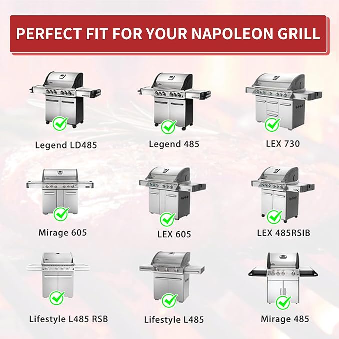 Grill Replacement Parts for Napoleon LEX 485/605/730 LE LD485 Series, Napoleon - Image 4