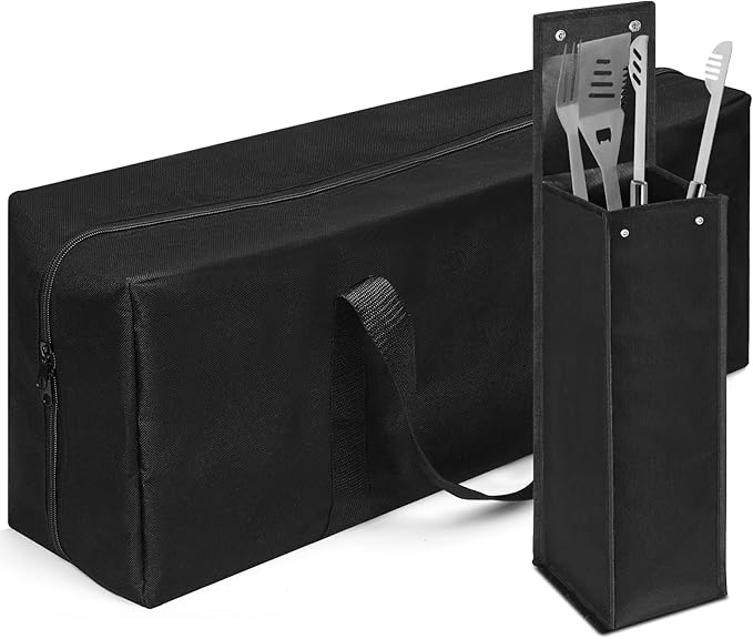 Amylove 2 Sizes Grill Utensil Storage BBQ Tool Bag Foldable Oxford Grilling by Amylove