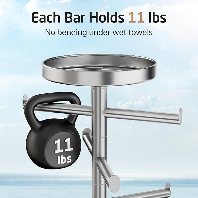 KES Hot Tub Towel Rack Outdoor - Image 8