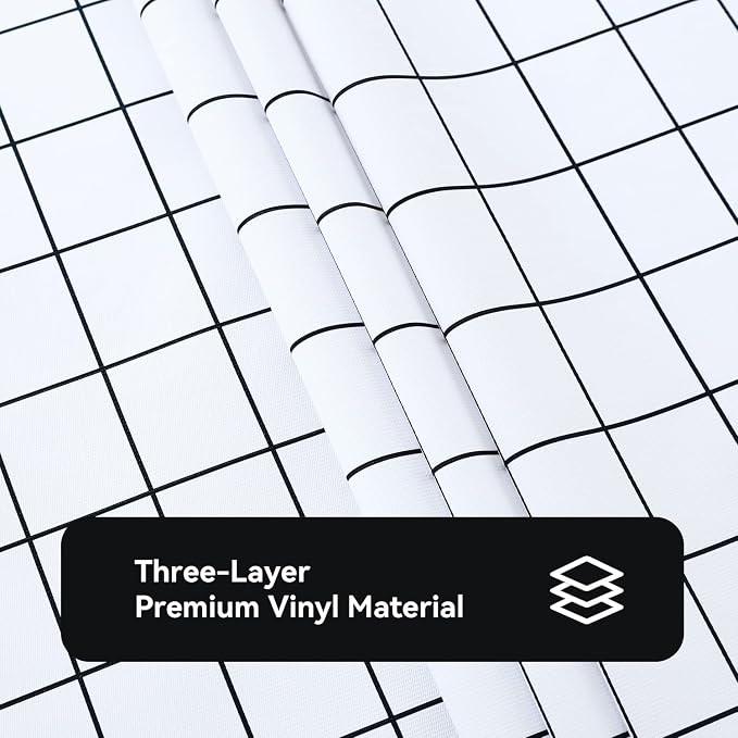 Romanstile Rectangle Vinyl Tablecloth, 100% Waterproof Oil-Proof Checkered - Image 6