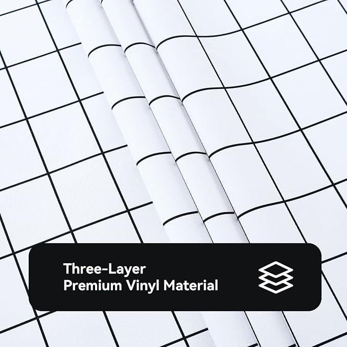 Romanstile Rectangle Vinyl Tablecloth, 100% Waterproof Oil-Proof Checkered - Image 6