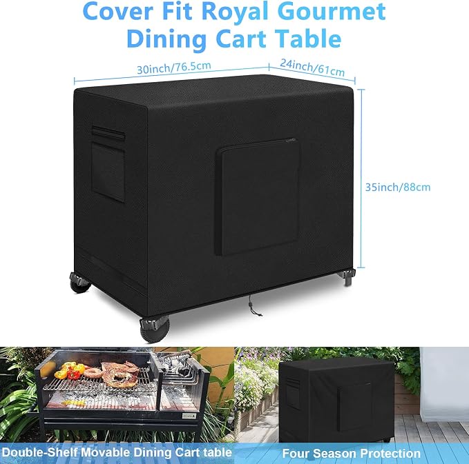 Kovshuiwe 30"L x 24"W x 35"H Outdoor Table Cover - Image 2