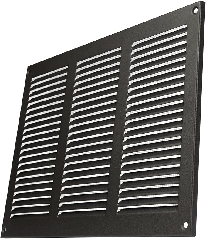 Repa Market 12x8 Inch Air Vent Cover/Anthracite Galvanized Steel Louvered Grill - Image 6