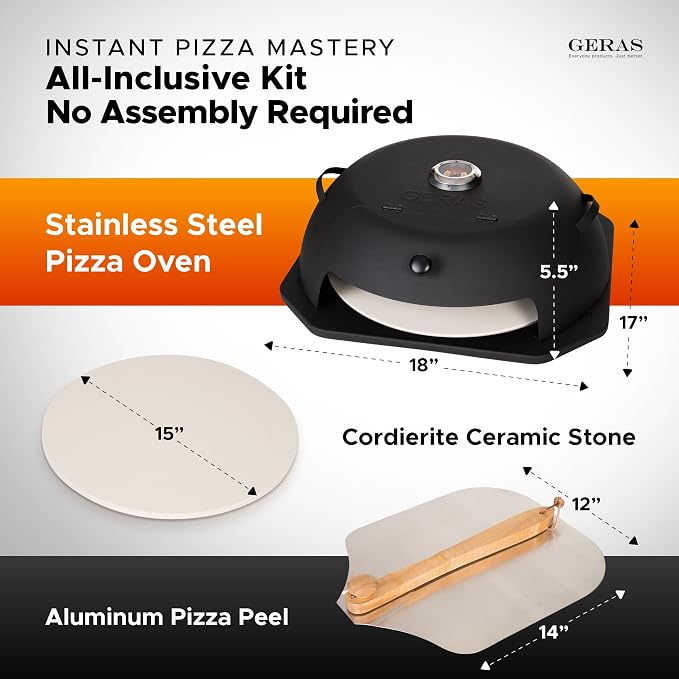 HeatGuard Pro Geras Pizza Oven for Grill - Image 6