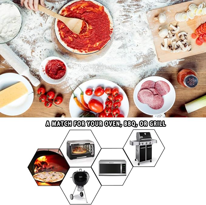 Onlyfire Heavy Duty Ceramic Pizza Grilling Stone, BBQ and Grill, Thermal Shock - Image 7